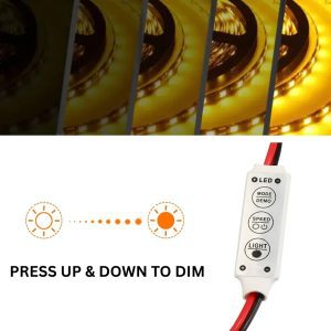 LED Controller / 8 Modes / Single Colour & Dimmer / 5-24V / 2.5Amps