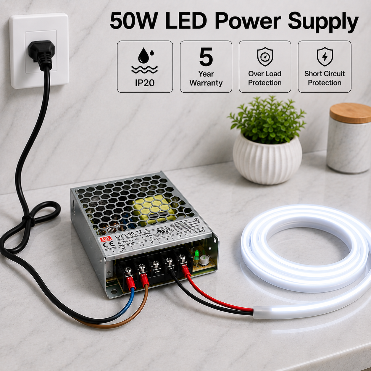 12v led driver | power supply | transformer | 50 watt | 5 year warranty