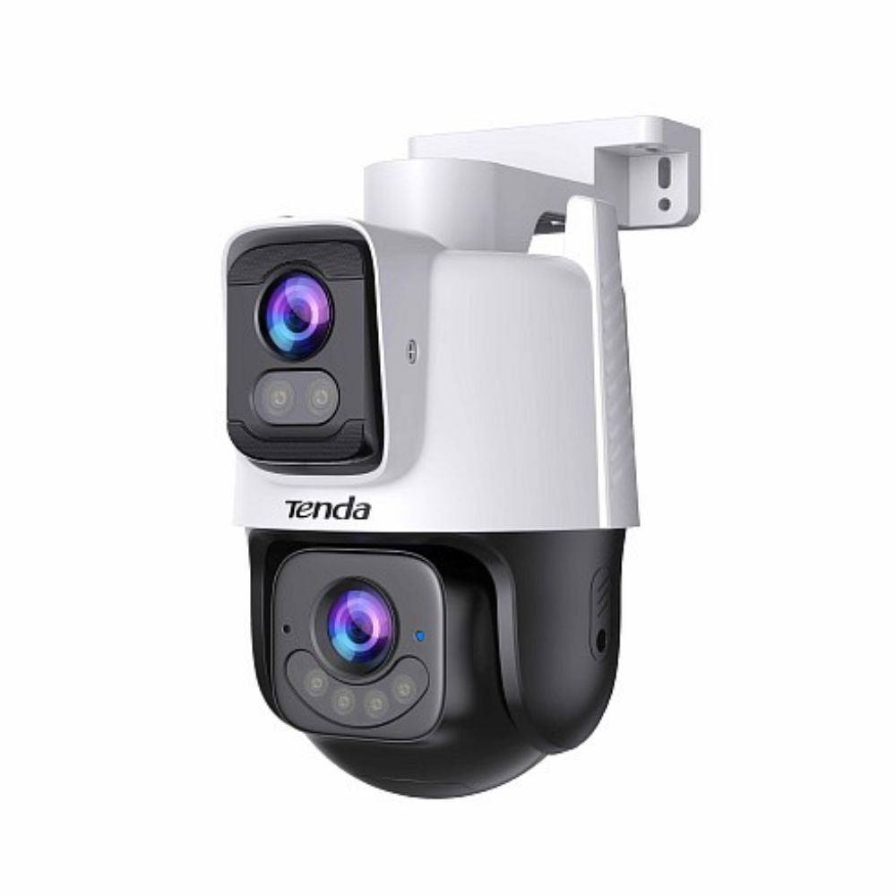 This is a picture of a Tenda Camera CH9, Dual Lens, Outdoor Wi-Fi Camera