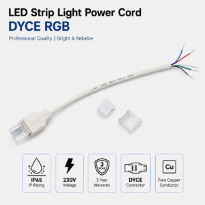 dyce rgb quick connector 10mm with 15cm wire