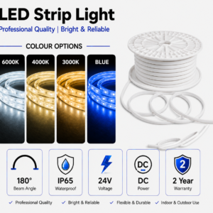 10w 24v ip65 dyce cob dotless strip light
